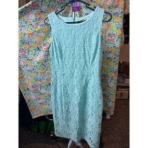 020 Lauren Ralph Lauren blue laced dress - 6